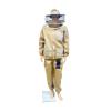 HUALUCK Beekeeping Protective Clothing 3D Air Cotton Bee Suit Beekeeper Costume Veil Hood Hat Anti-Bee Beekeeper Suit(Fencing Hat Orange,XXL) view 3
