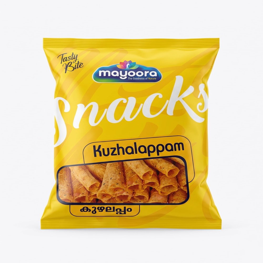 Mayoora Authentic Kerala Snacks Variety Crispy Indian Chips & Savory Namkeen Mix, Traditional South Indian Snack, Spicy & Sweet, Tea Time Ready-to-Eat Treats (Kuzhalappam 150g)