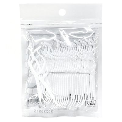 200 Count Tooth Flossers for Adults, Strong Shred-Resistant Unflavored Reusable Non-Slip Grip Toothpick Floss with Built-in Toothpick,Recycled Dental Floss Picks for Travel,Family,Home,Restaurant