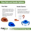 FabLife Regulated Drinking Cup, 8 oz 10cc Controlled Flow, Measured Liquid Dispensing for Dysphagia Support, Brown view 4