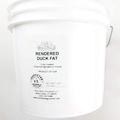 Fossil Farms Moulard Duck Fat, Frozen Culinary Essential, 5 count of 7 lb each, 35 lb Case, Ideal for Duck Confit, Roasted Vegetables, Rich Flavor for Elevated Cooking