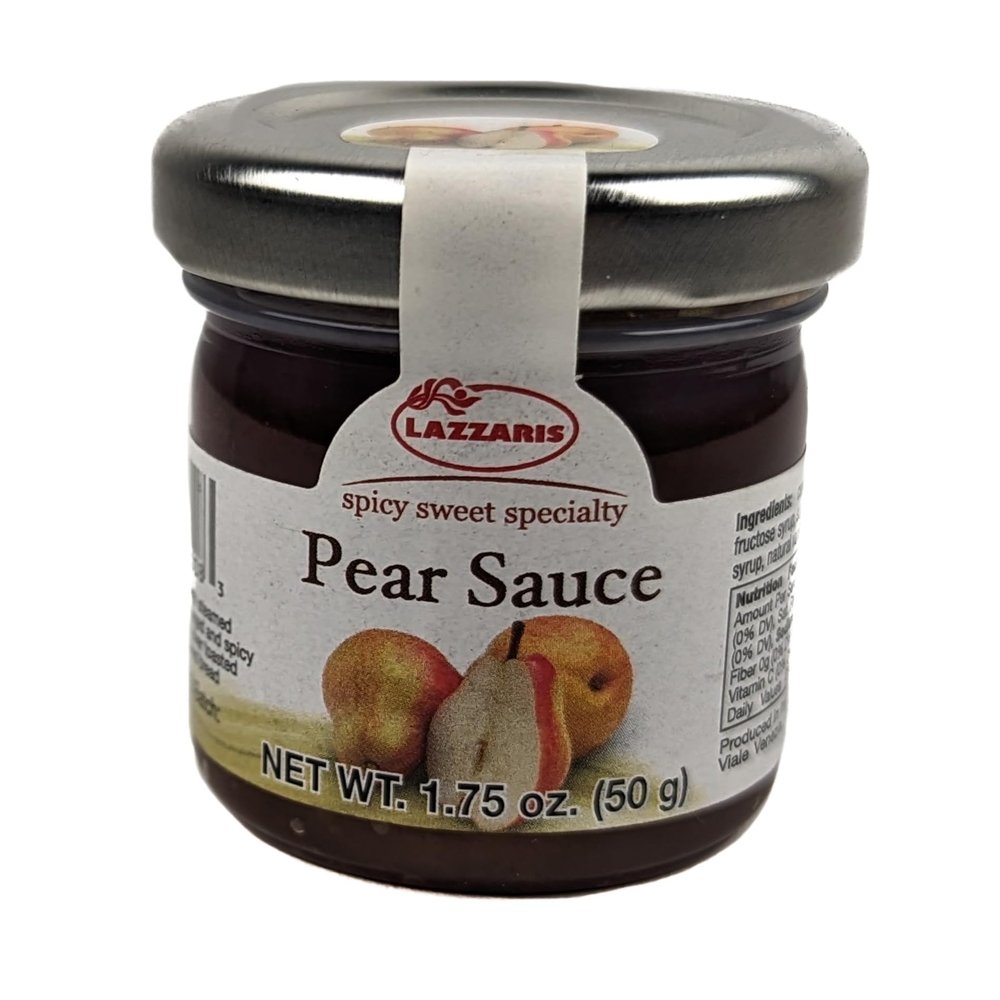 Lazzaris Spicy Sweet Specialty Pear Sauce 1.75oz (Pack of 6)