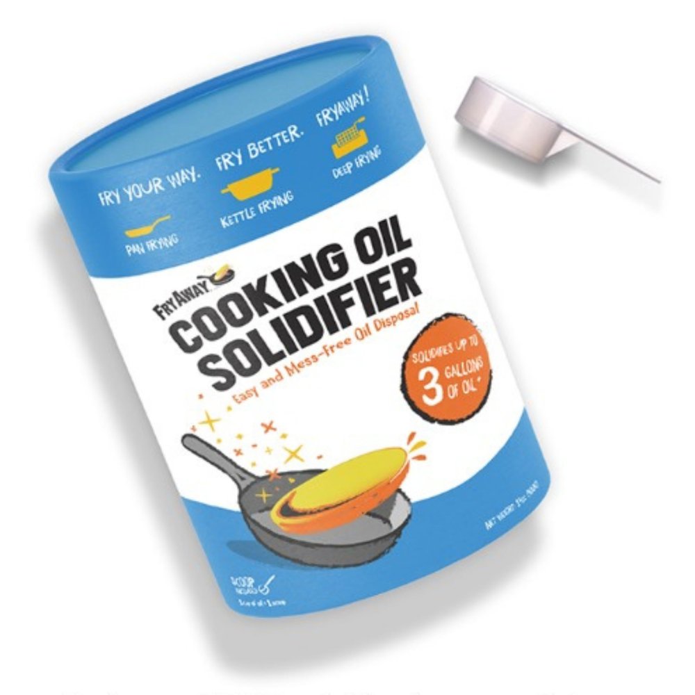 FryAway MultiFry Oil Solidifier, 14 oz, Treats 3 Gallons, Shark Tank