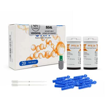 YOYOVIVA 20 Pack 5 in 1 TC HDL TG LDL TC/HDL Test Strips with Droppers Lancets Compatible with The YYLIP-01 Lipid Meter (Meter Not Included)