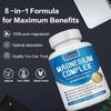 Lumine Organics Magnesium ComplexAdvanced 8-in-1Magnesium BlendGlycinate, Citrate, Malate, Taurate etc. High Absorption Formula-90 Capsules view 4