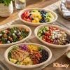 Kitchsy 32 oz Compostable Oval Food Bowls Heavy Duty Bagasse Fiber Food Containers, Eco-Friendly Disposable Salad & Takeout Bowls, Microwave Safe, Plastic-Free (500) view 4