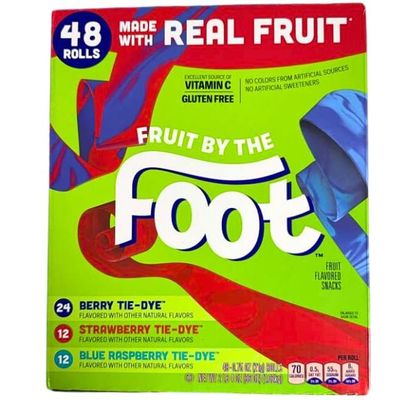 Fruit Rolls By the Foot, Variety Pack, 0.75 oz, 48 count