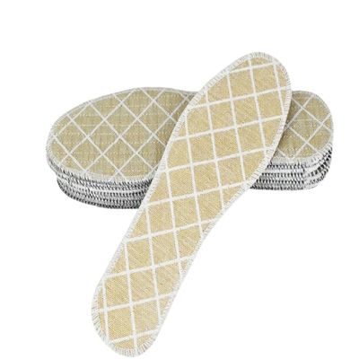 3 Pairs Traditional Handmade Bamboo Charcoal Insole Shoe Cushions Sweat Absorption Insoles Foot Inserts Shoe Pads for Women Men 45