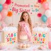 ZeffuLyne Big Sister Gift Bag, In My Big Sister Era Gift Bag with 3 Tissue Papers and 1 Greeting Card, 11 Inch Big Sister Gifts Bag for Girls, Big Sister Announcement Gift Bags for Girls view 2