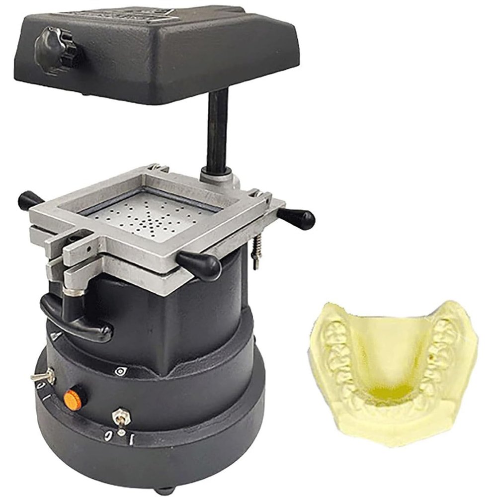 1200W Dental Vacuum Forming Machine,Automatic Vacuum Forming Machine Molding Machine for Making Retainer Sheet/Orthodontic Thermoforming Sheet