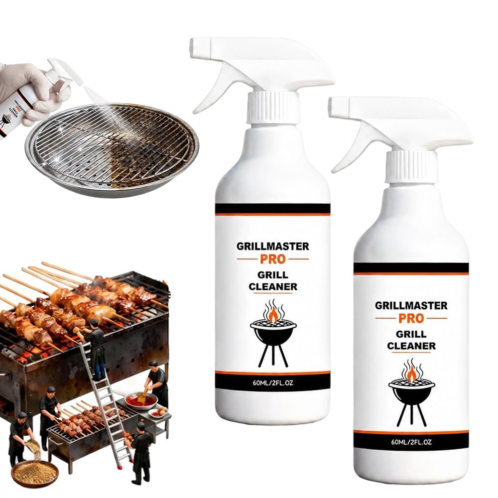 SundownAura Fast-Acting Heavy-Duty Grill Degreaser Spray, 2026 New bbq grill cleaner and degreaser smoky stains degreaser For Outdoor BBQ Cleaner And Smoky Stains Wash (2PCS)