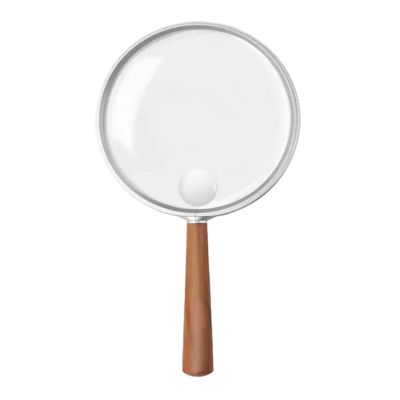 ZWSYQXIU Magnifying Glass Reading Exploration Magnifying Glass 100X Magnification Compact Lightweight for Home Office Travel Close Work(110mm Diameter)