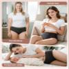 Carer 3 Pack Incontinence Underwear for Women, 100ml High Absorbency Leakproof Panties for Women's Bladder Control - Washable Reusable Postpartum Urinary Protective Briefs (2 Black/1 Purple, L) view 4