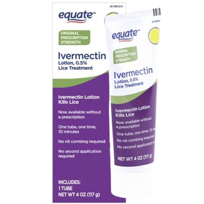Ivermectin Lotion 0.5% Lice Treatment, Original Prescription Strength, Single Application, 4 oz