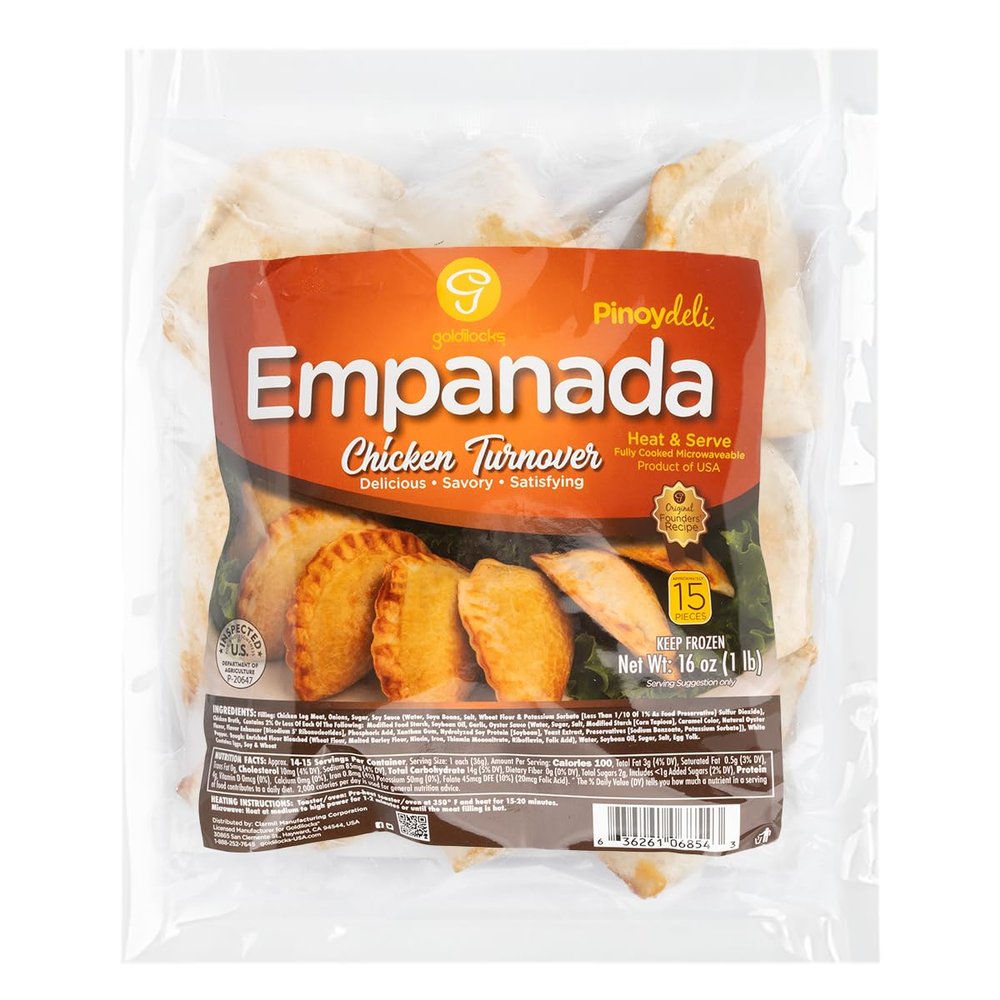 Goldilocks Chicken Empanada 16oz Pinoydeli Heat and Serve