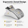 Ergonomic Memory Foam Support Pillow, Multi Position Wedge Pillow for Reading in Bed, Prone Sleeping & Lounging, Neck Back Chest Waist Support Cushion, Large Pillow with Breathable Washable Cover(B) view 4