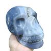 Stone Geode Agate Ore, Hand-Carved Skull, Quartz Crystal Home Decoration(Size:500-550g) view 2