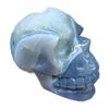 Stone Geode Agate Ore, Hand-Carved Skull, Quartz Crystal Home Decoration(Size:500-550g) view 3