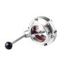 0.5 to 3 Inch Sanitary Tri Clamp Butterfly Valve Craft Brewed Food SS304 Stainless Steel Manual Quick Connect Clamp Chuck Valves(OD102 x Ferrule 119) view 1