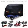 KFGHSHJH Mobility Scooter Cover for EV Rider Galaxy 4-Wheel XL 20162022, Waterproof Electric Scooter Cover for 3/4 Wheel Scooters, Dust Shield Outdoor/Indoor Protector for All Weather,A Orange view 3