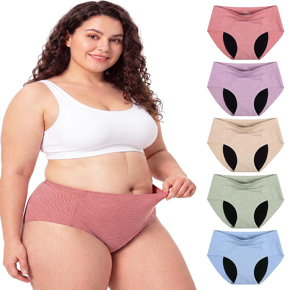 AKVSOPS Incontinence Underwear for Women - Nylon Ladies' Leakproof Briefs