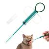 3 Pieces Pet Pill Shooter for Dogs Cats,Soft Silicone Tip Medication Dispenser,Safe Reusable Pet Pill Gun,Pill Feeding Tool for Tablets Capsules (Green) view 1