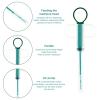 3 Pieces Pet Pill Shooter for Dogs Cats,Soft Silicone Tip Medication Dispenser,Safe Reusable Pet Pill Gun,Pill Feeding Tool for Tablets Capsules (Green) view 3
