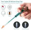 3 Pieces Pet Pill Shooter for Dogs Cats,Soft Silicone Tip Medication Dispenser,Safe Reusable Pet Pill Gun,Pill Feeding Tool for Tablets Capsules (Green) view 4
