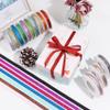Hiswan Matte Gold Metallic Glitter Ribbon for Gift Wrapping 3/8in x 10Yds view 4