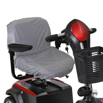FGDHZGMJF Mobility Scooter Seat Cover for Addmotor Cargo Triketan M-330, Electric Wheelchair Seat Cover from Sun, Rain, Dust, Elderly Disable Wheelchair Seat Protector, B Gray