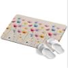 Colorful Floral Bath Stone Mat, Super Absorbent Diatomite Shower Mat, Spring Seasonal Botanical Wildflowers Quick Drying Non-Slip Stone Mats for Bathroom Kitchen Counter Easy to Clean 24"x36" view 1