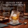 Rotating Whiskey Glass, Revolving Glasses for Whiskey, Thick Freezable Bourbon Glass Rotatable Tumbler Crystal Whiskeys Glass for Scotch, Bourbon, Liquor and Cocktail Drinks - Men Gift (F#) view 4
