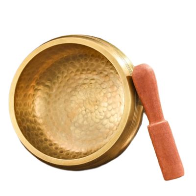 CLAKY Brass Texture Sound Healing Bowl for Meditation Yoga and Sound Therapys with Resonant Tone