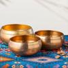 CLAKY Brass Texture Sound Healing Bowl for Meditation Yoga and Sound Therapys with Resonant Tone view 3