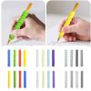 of 4 Antislip Silicone Pen Grips with Textured Surfaces for Enhances Stability and Comfort in School or Use Pen Grip Sleeves view 2