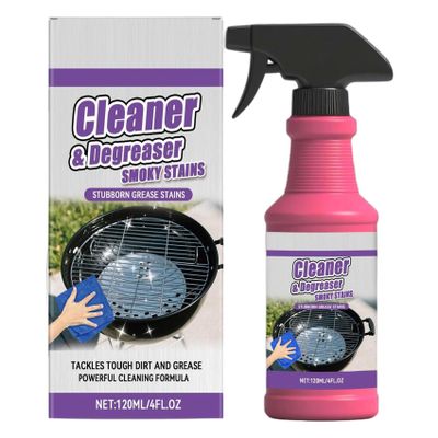 vlrbfl Fast-Acting Heavy-Duty Grill Degreaser Spray, Grill Degreaser for OutdoorGrill, Multi Functional Grease Remover for Oil, Burnt Food, Oven, Kitchen (1pcs)