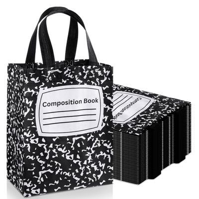 Threlaco 60 Pcs Composition Notebook Gift Bag Bulk Back to School Gift Bag