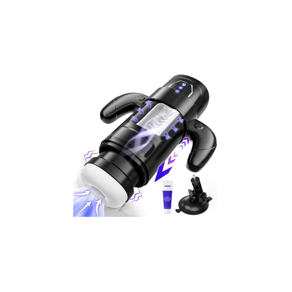 2026 Upgraded Version Hands Free Male Masterburbatar, 7X Speed & Extension Adjustment & Foldable Handle CKA186