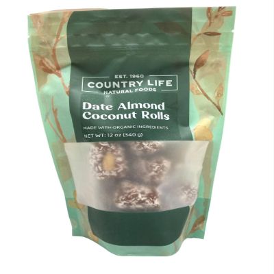 Organic Date Almond Coconut Rolls | Vegan, Natural Snack | No Added Sugar (12 Oz)