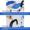 Shower Chair with Removable Arms and Back,U-Shaped Shower Stools for The Elderly Disabled,4 Height Adjustable Anti-Slip Bathtub Chair with Cushion view 2