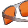 Medspex Sleep Glasses with Dark Orange Blue Light Blocking Lenses | Matte Crystal Black Grey | Unisex Sleep Eyewear for Evening Screen Time | LED Light Protection Glasses|Lightweight Rectangular Frame view 3