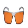 Medspex Sleep Glasses with Dark Orange Blue Light Blocking Lenses | Matte Crystal Black Grey | Unisex Sleep Eyewear for Evening Screen Time | LED Light Protection Glasses|Lightweight Rectangular Frame view 4