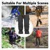 Jspondivague Snake Gaiters Snake Chaps, Lower Leg Guard for Hiking Farm Work, Water Oxford Cloth with PP Board, Anti Snake Bite Protective Gaiters for Outdoor view 3
