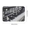 Diatomaceous Earth Bath Mat 16x24 Absorbent Quick Dry Piano Keys with Musical Notes Bathroom Rug Non-Slip Thin Low Profile 0.15" Entryway Doormat Traps Dirt & Moisture Washable Floor Mat for Shower view 2