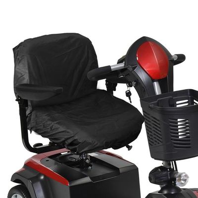 FGDHZGMJF Mobility Scooter Seat Cover for Shoprider Sunrunner Sport 4-Wheel, Electric Wheelchair Seat Cover from Sun, Rain, Dust, Elderly Disable Wheelchair Seat Protector,A Black