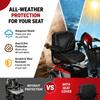FGDHZGMJF Mobility Scooter Seat Cover for Shoprider Sunrunner Sport 4-Wheel, Electric Wheelchair Seat Cover from Sun, Rain, Dust, Elderly Disable Wheelchair Seat Protector,A Black view 3