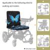 Guevoxuh Butterfly Daisy Star Print Electric Wheelchair Seat Cover Anti Dust Power Chair Seat Cover Scratch Resistant Wheelchair Protector Accessories view 2