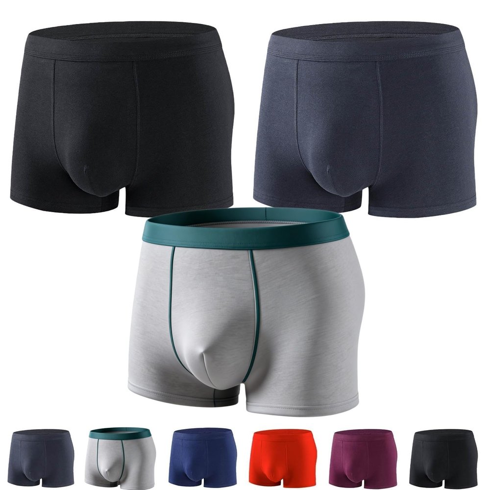 Men's Ultra Absorbent Incontinence Boxer Underwear, Mens Incontinence Underwear, Leak Proof Absorbent Brief 3 Pack (3 Pcs- 9,XX-Large)