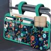 FINPAC Wheelchair Side Bag with Cup Holder, Wheelchair Armrest Pouch view 1