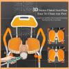Shower Chair with Arms, Folding Design, 350 LB Capacity, 5-Level Adjustable Non-Slip Feet, Cutout for Personal Hygiene - Ideal for Seniors, Disabled, and Pregnant Users view 2